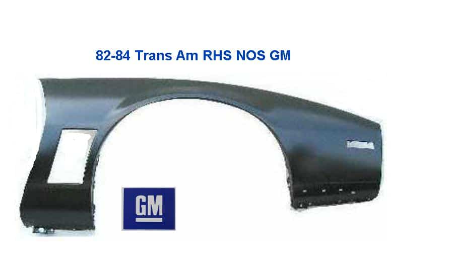 Fender: 82-84 Trans Am RH - GM NOS